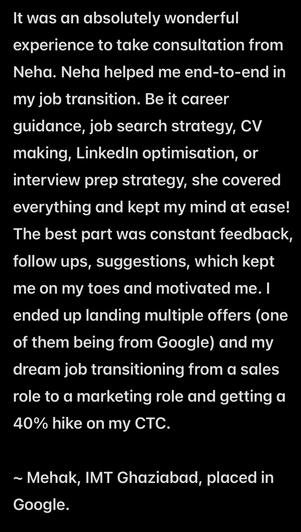 Mehak Bajaj, Google.